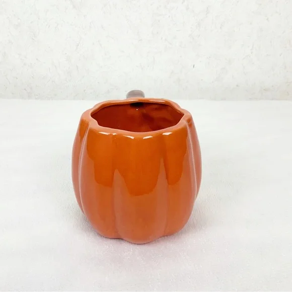 3D Large Orange Pumpkin Coffee Mug 16.5 Oz Fall Harvest Thanksgiving Farmhouse - Picture 2 of 6